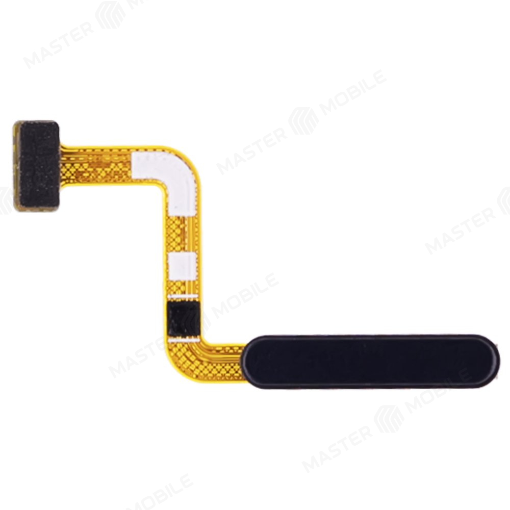 Шлейф для Samsung M225 Galaxy M22 / M325 Galaxy M32 / M526 Galaxy M52 5G с комп. + сканер отпечатка пальца (кнопка включения) (черный)