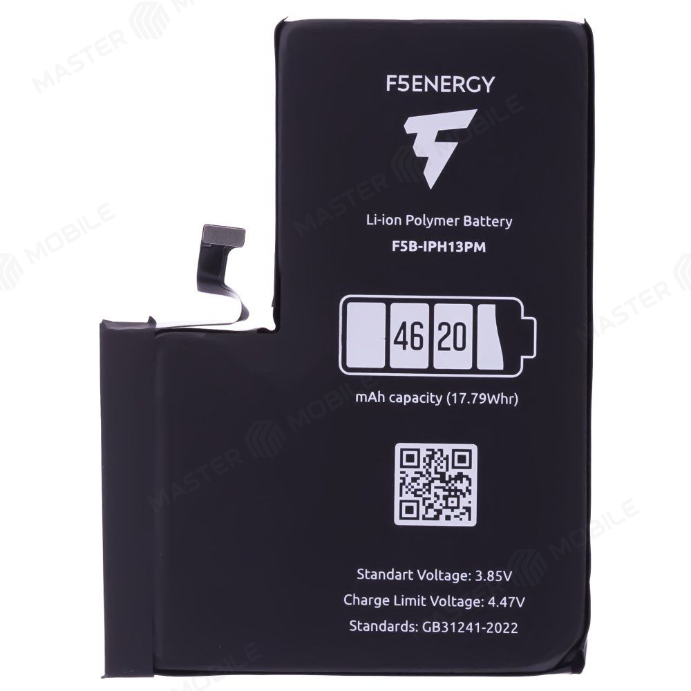 Аккумулятор для Apple iPhone 13 Pro Max (F5ENERGY) (усиленный) (4620 мАч) (SPECIAL EDITION) + двухсторонний скотч