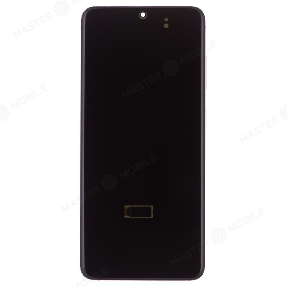 Дисплей для Samsung G981 Galaxy S20 5G + тачскрин (розовый) (в рамке) (ORIG100) (возможен дефект ЛКП)