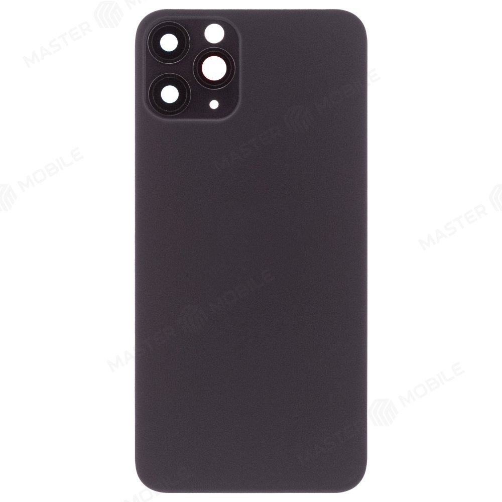 Задняя крышка для Apple iPhone 11 Pro (серый) (в сборе со стеклом камеры) (Premium)