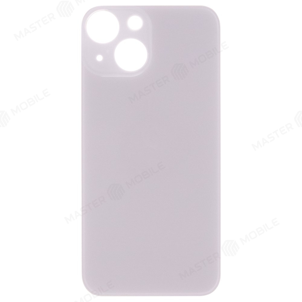 Задняя крышка для Apple iPhone 13 mini (белый) (с широким отверстием) (Premium)