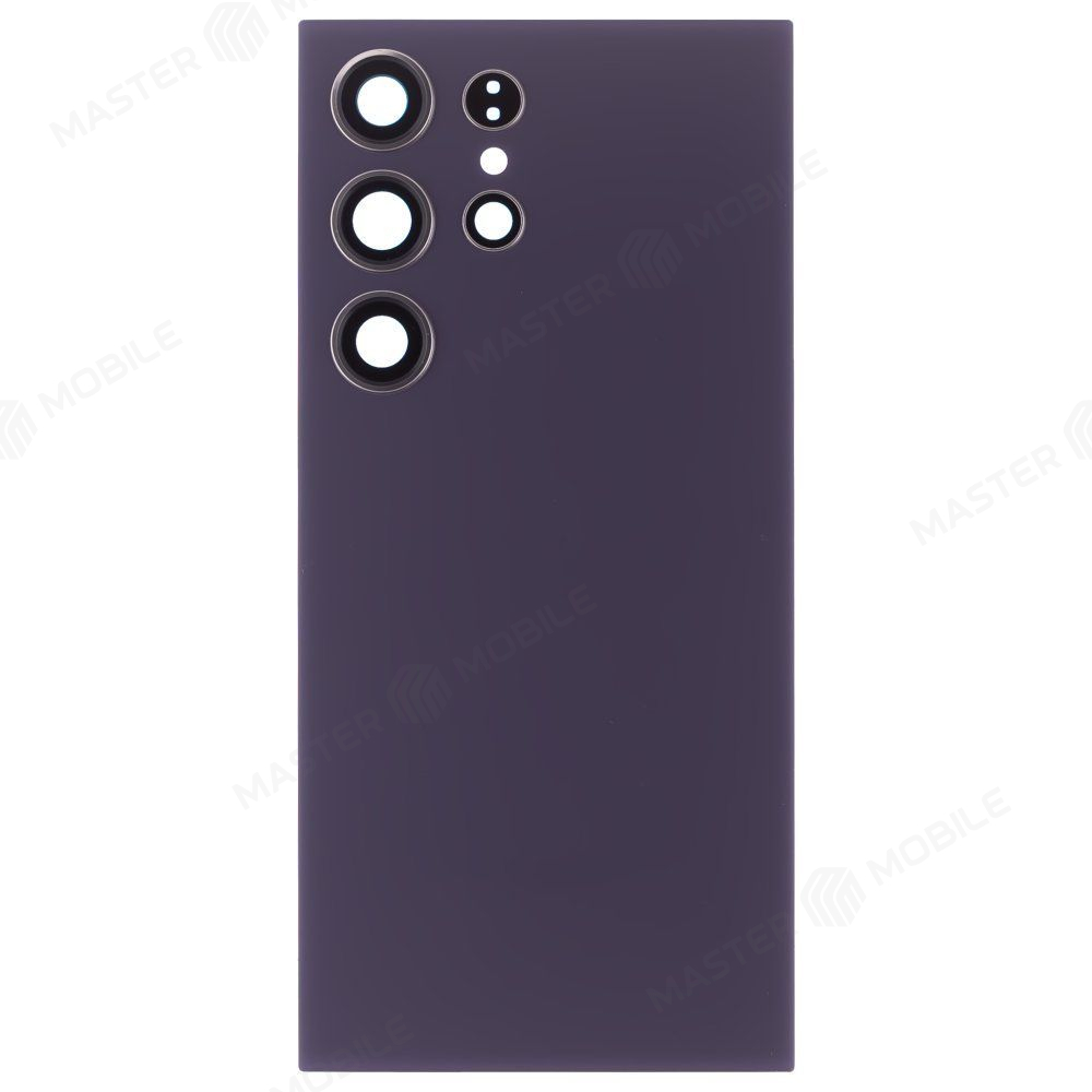 Задняя крышка для Samsung S928 Galaxy S24 Ultra (фиолетовый) (в сборе со стеклом камеры) (ORIG100)
