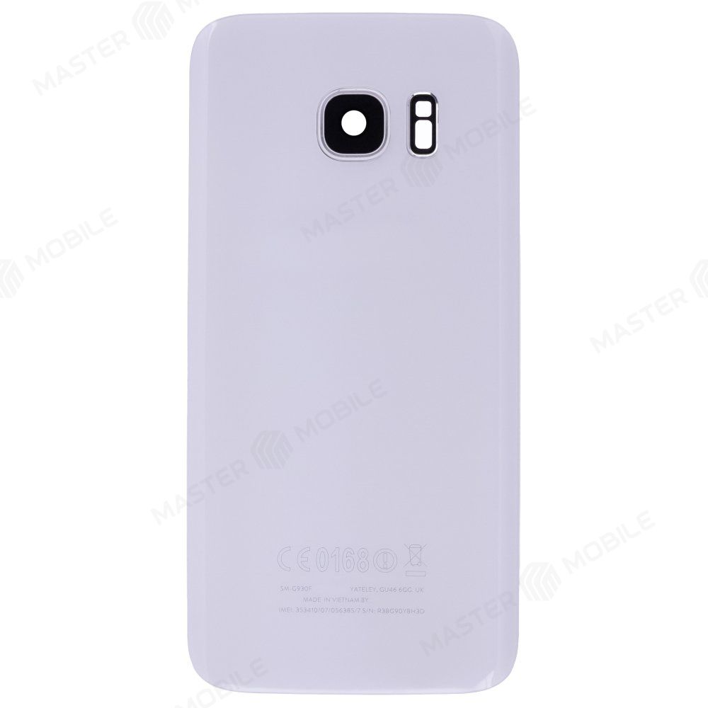 Задняя крышка для Samsung G930 Galaxy S7 (белый) (в сборе со стеклом камеры)