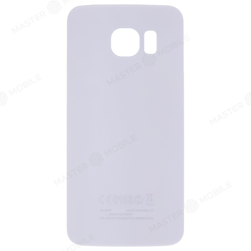 Задняя крышка для Samsung G925 Galaxy S6 Edge (белый)