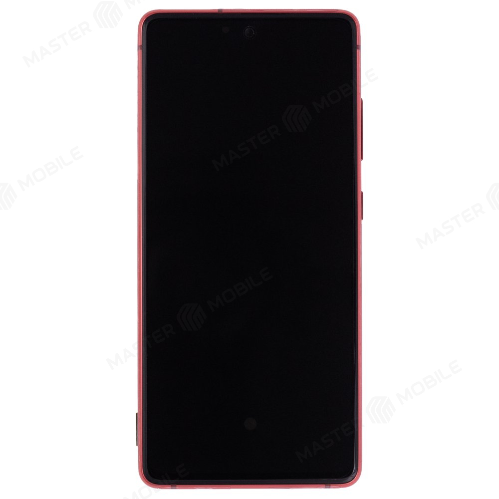 Дисплей для Samsung G780 Galaxy S20 FE (в сборе с тачскрином) (красный) (в рамке) (ORIG100)