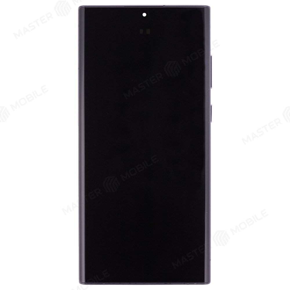 Дисплей для Samsung S908 Galaxy S22 Ultra + тачскрин (черный) (в рамке) (OLED) (Full Size)