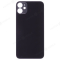 Задняя крышка для Apple iPhone 11 (черный) (с широким отверстием) (Premium) фото №1