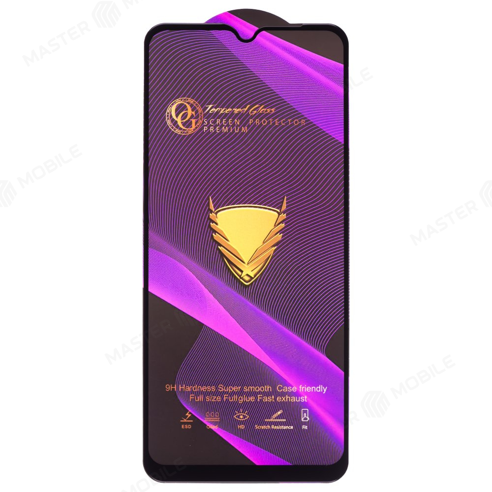 Защитное стекло OG Glass (3 в 1) для Xiaomi Redmi A1 (220733SI) / Redmi A1+ (220733SFG) / Redmi A2 (23028RN4DG) и др. (черный)