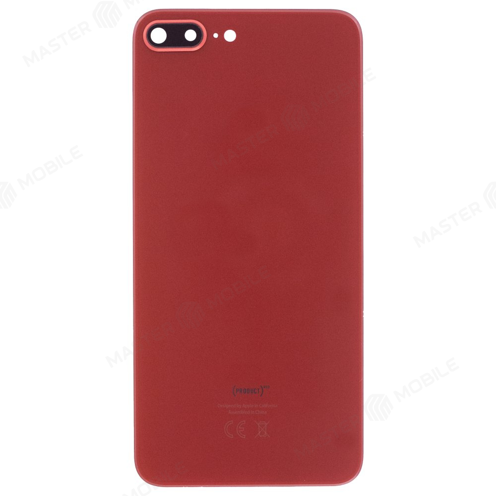 Задняя крышка для Apple iPhone 8 Plus (красный) (в сборе со стеклом камеры) (Premium)