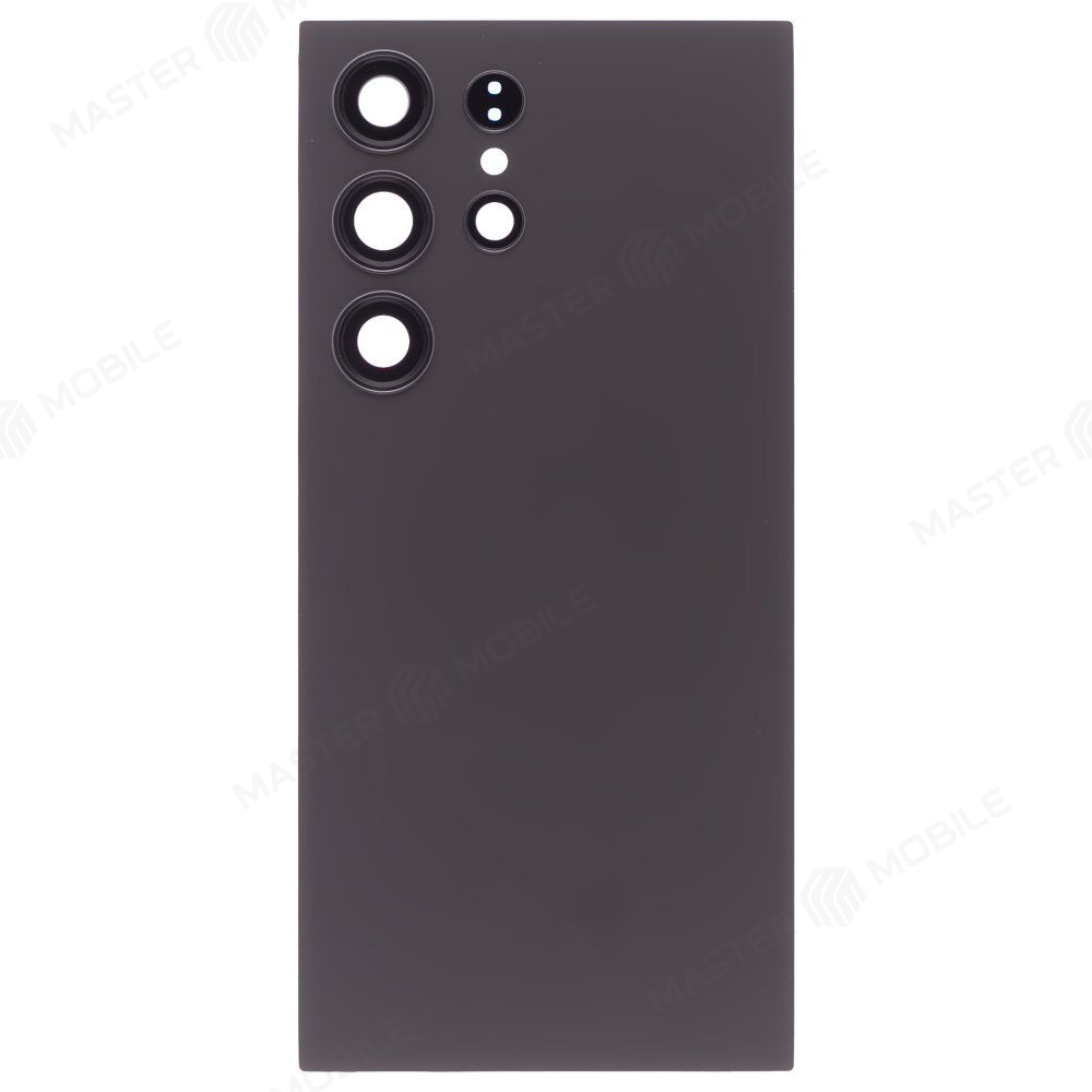 Задняя крышка для Samsung S928 Galaxy S24 Ultra (черный) (в сборе со стеклом камеры) (ORIG100)