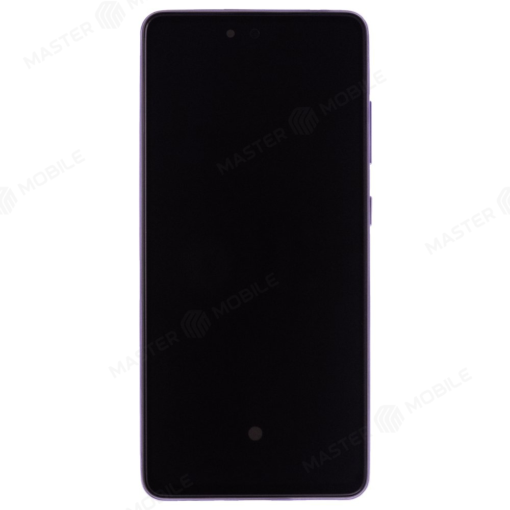 Дисплей для Samsung A525 Galaxy A52 / A526 Galaxy A52 5G / A528 Galaxy A52s + тачскрин (фиолетовый) (в рамке) (ORIG100) (SP)