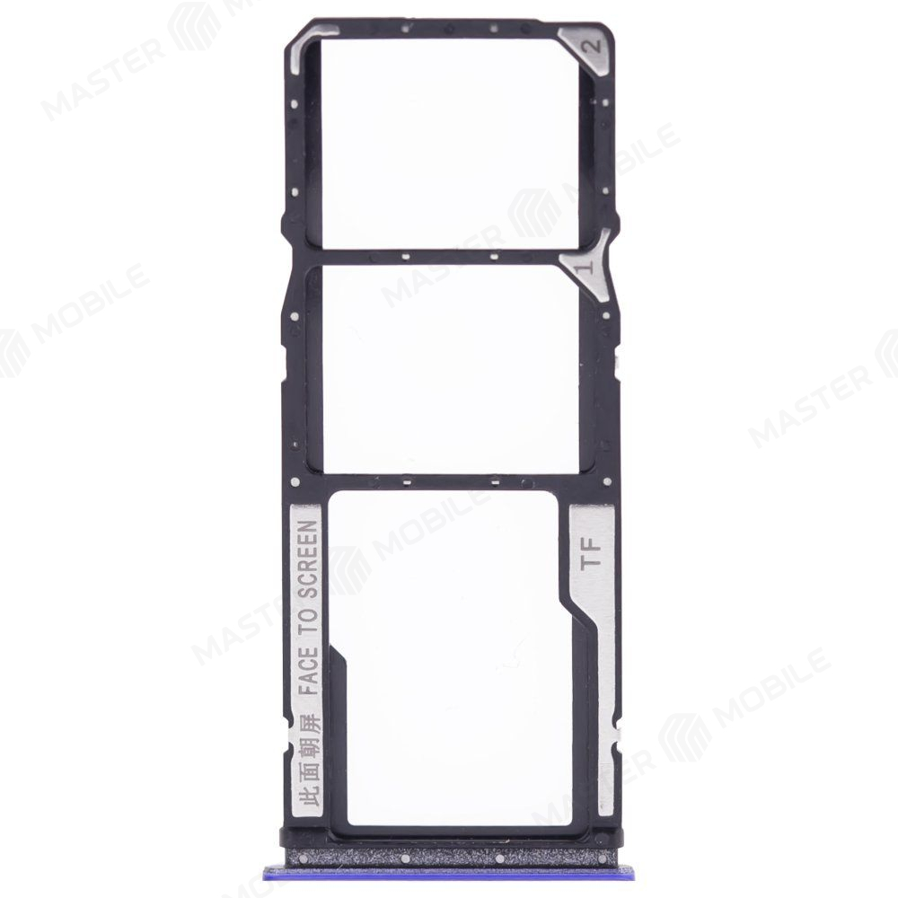 Держатель сим-карты для Xiaomi Poco M3 (M2010J19CG) (синий)