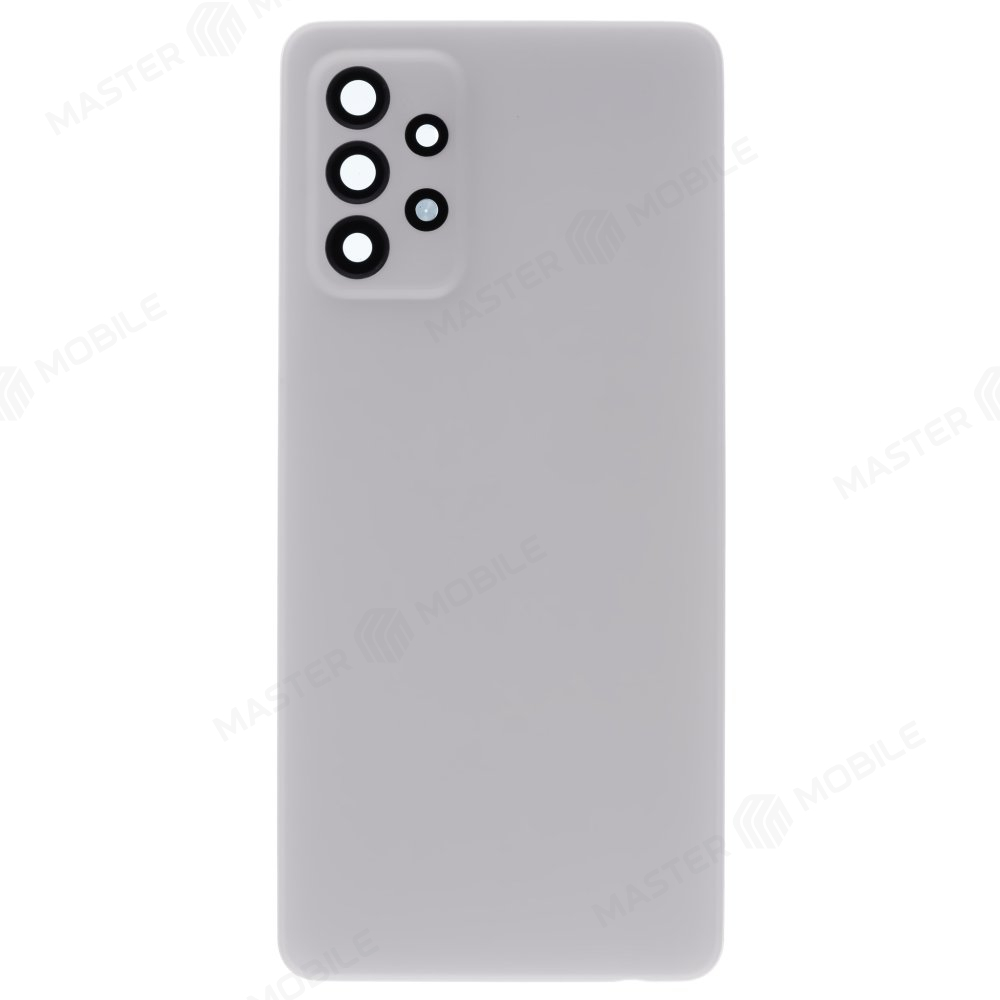 Задняя крышка для Samsung A725 Galaxy A72 (белый) (в сборе со стеклом камеры)