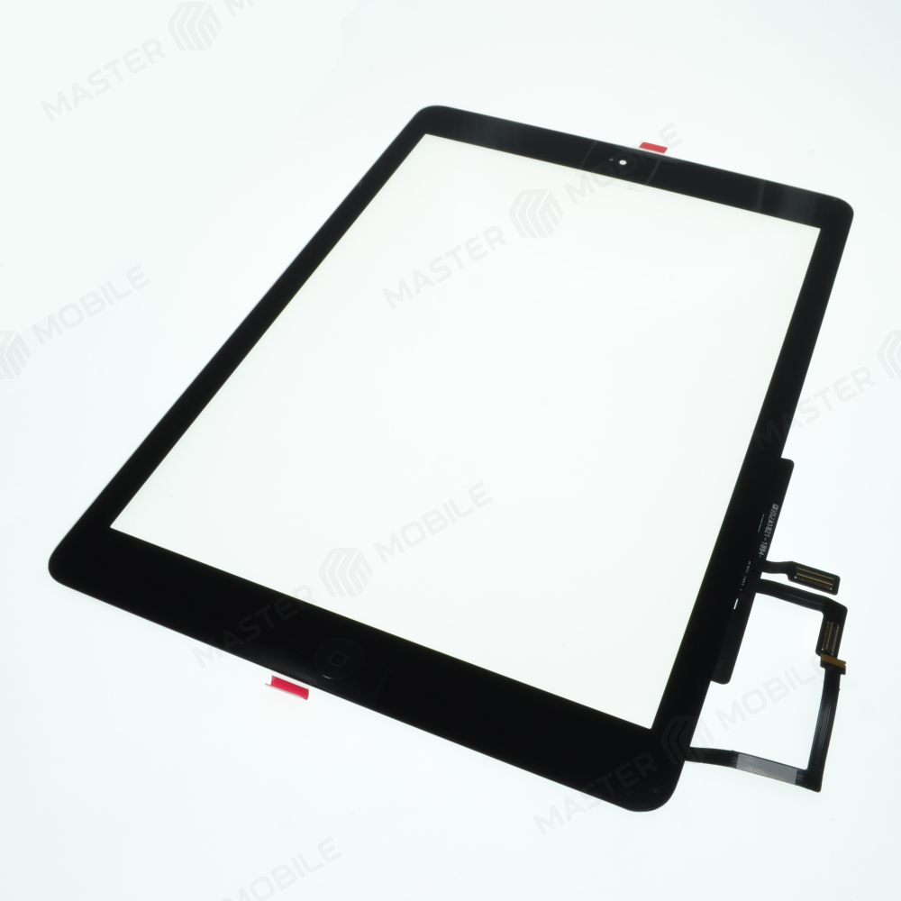 Тачскрин для Apple iPad Air (A1474/A1475/A1476) + кнопка Home (черный) (Premium)