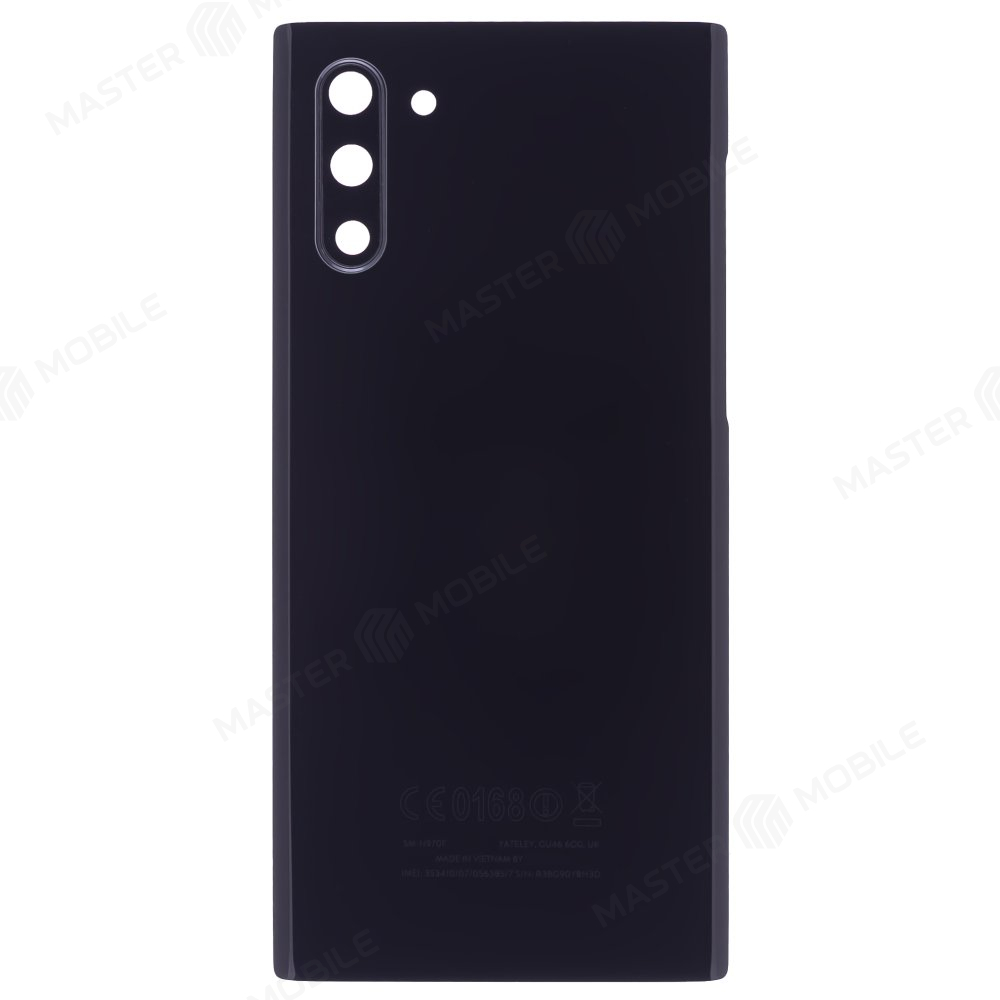 Задняя крышка для Samsung N970 Galaxy Note 10 (черный) (в сборе со стеклом камеры)