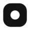 Стекло задней камеры для Asus ZenFone 4 Selfie (ZD553KL) (без рамки) (черный) фото №1