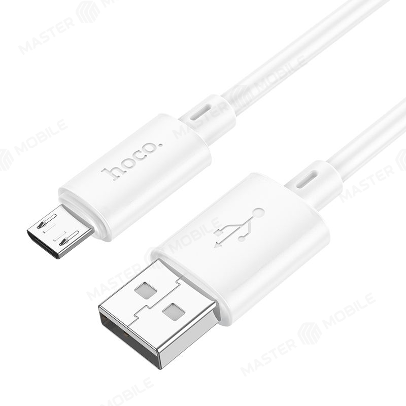 Дата-кабель Hoco X88 USB - MicroUSB 1 м 2.4A (белый)