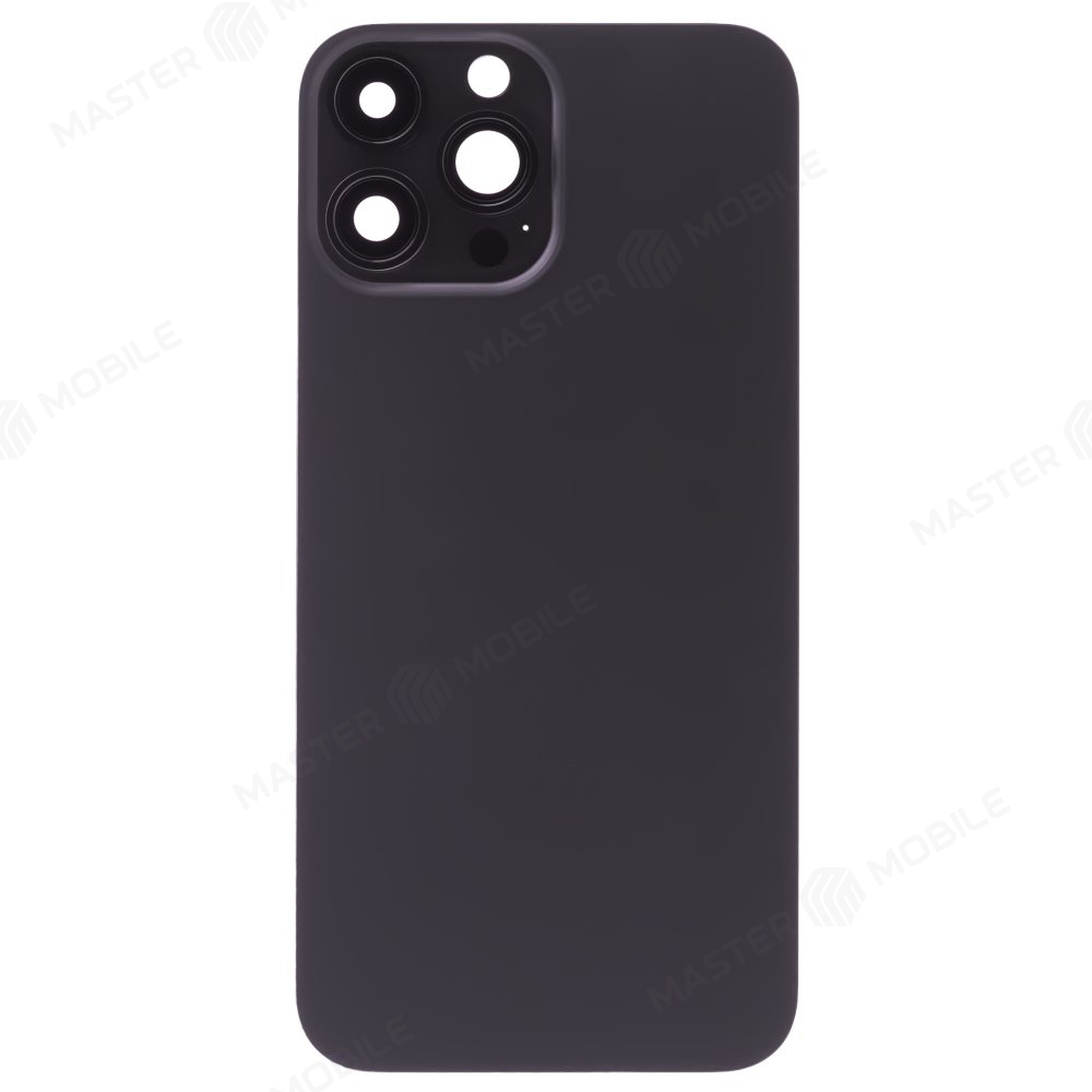 Задняя крышка для Apple iPhone 13 Pro Max (черный) (в сборе со стеклом камеры) (Premium)