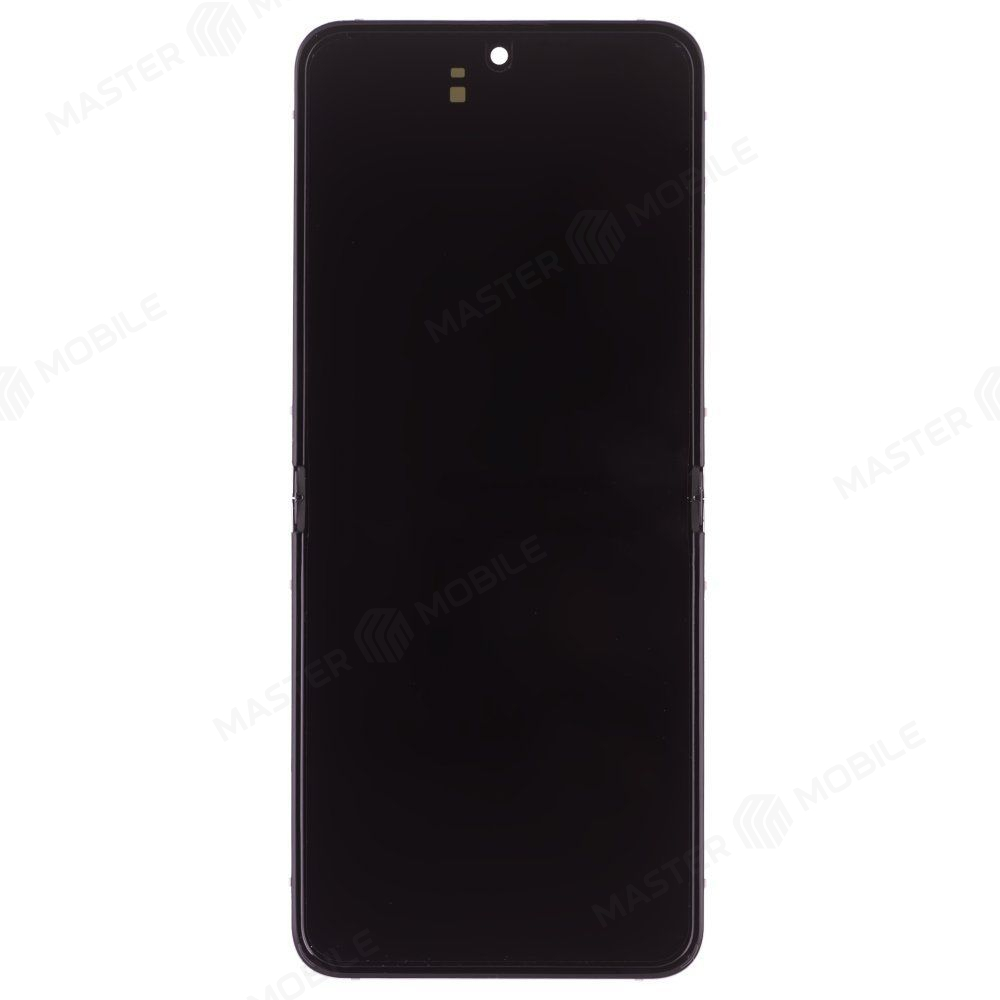 Дисплей для Samsung F731 Galaxy Z Flip 5 + тачскрин (внутренний) (фиолетовый) (в рамке) (ORIG100) (возможен дефект ЛКП)