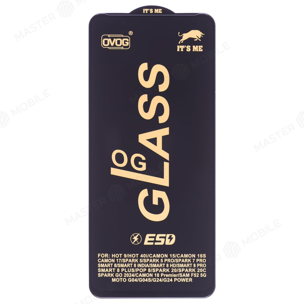 Защитное стекло OG Glass для Tecno Spark GO 2024 (BG6) (черный)