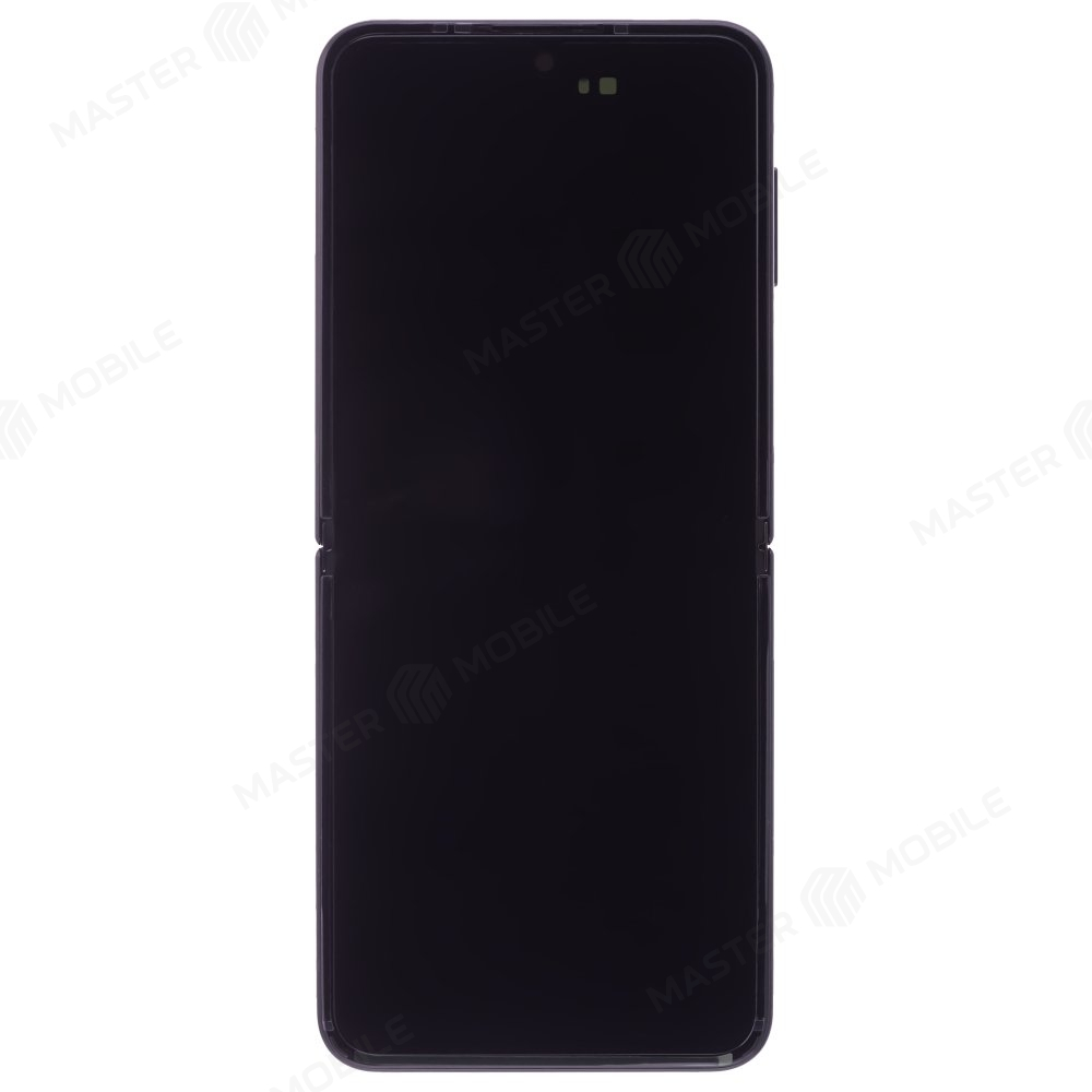 Дисплей для Samsung F721 Galaxy Z Flip 4 + тачскрин (внутренний) (черный) (в рамке) (ORIG100) (возможен дефект ЛКП)