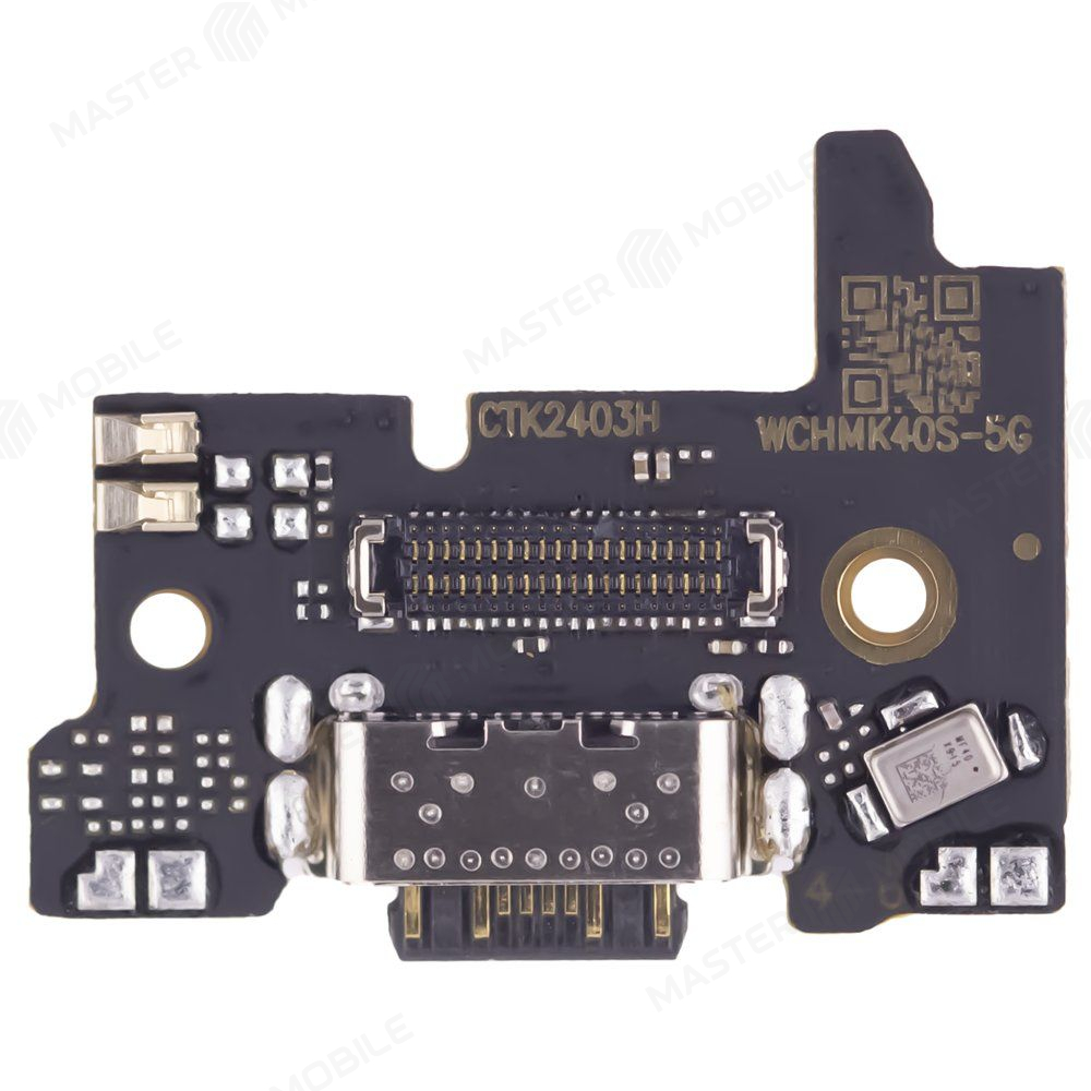Нижняя плата для Xiaomi Poco F4 (22021211RG) с комп. + разъем зарядки + микрофон