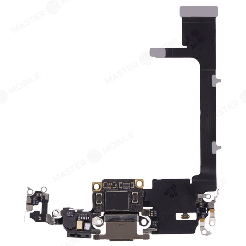Шлейф для Apple iPhone 11 Pro с комп. + разъем зарядки + микрофон (золотистый) (ORIG100)