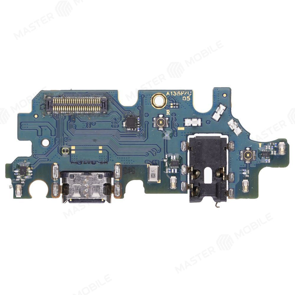 Нижняя плата для Samsung A135 Galaxy A13 / A137 Galaxy A13 с комп. + разъем зарядки + микрофон (ORIG100)