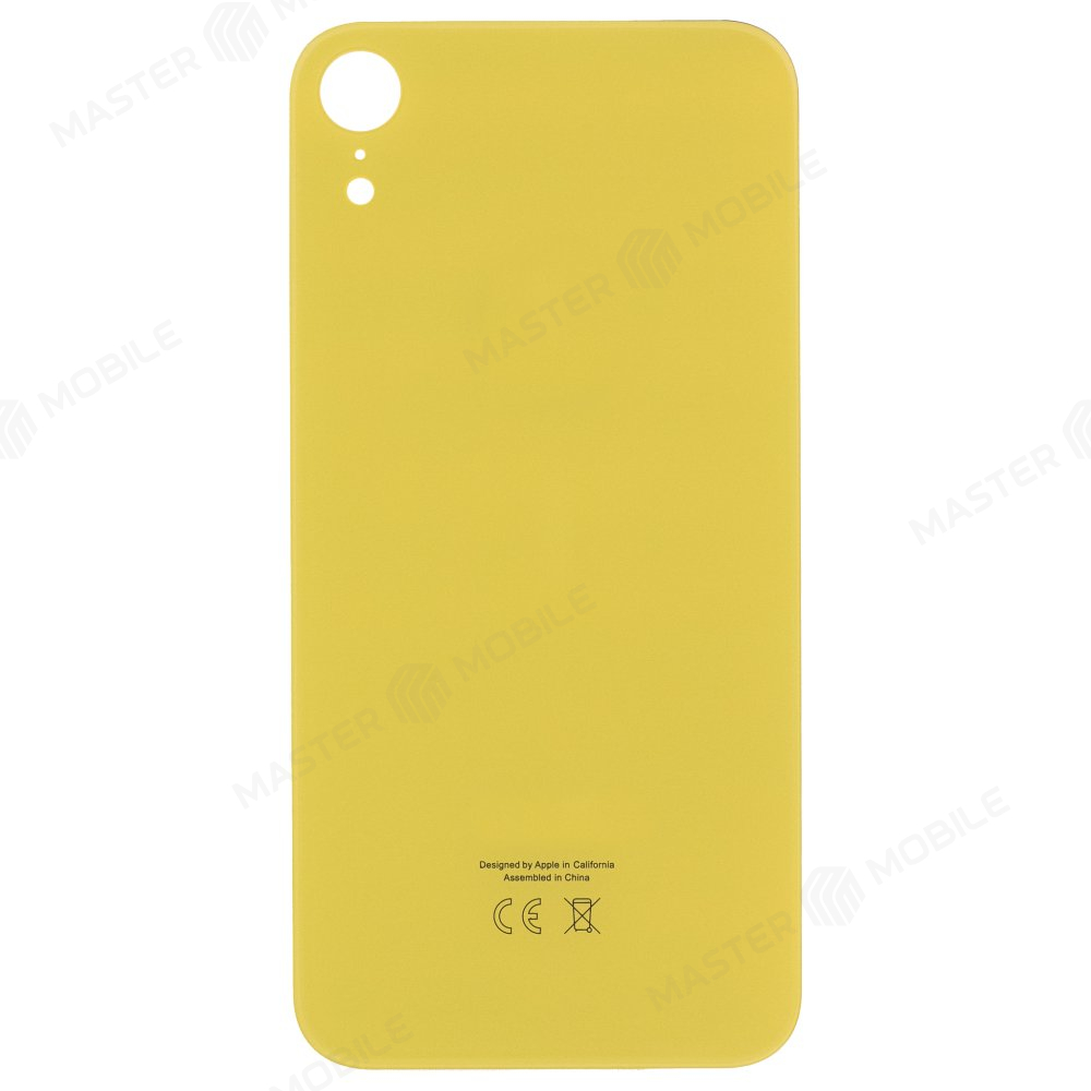 Задняя крышка для Apple iPhone Xr (желтый) (с широким отверстием) (Premium)