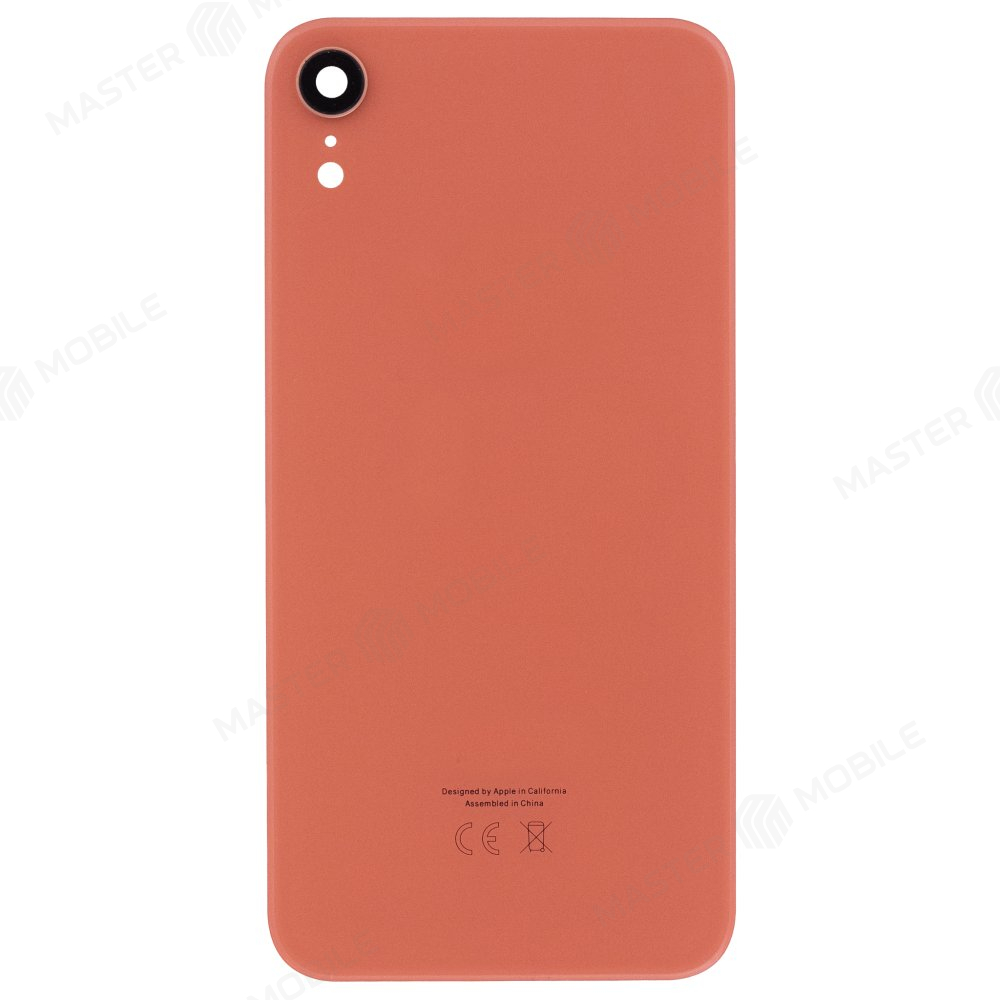 Задняя крышка для Apple iPhone Xr (коралловый) (в сборе со стеклом камеры) (Premium)
