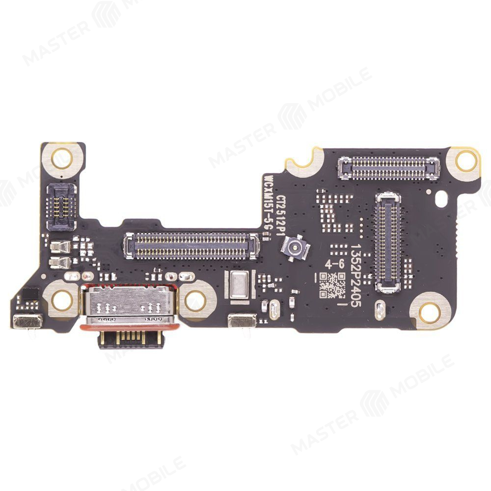 Нижняя плата для Xiaomi 15T (25069PTEBG) с комп. + разъем зарядки + разъем SIM + микрофон