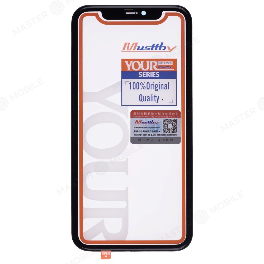 Стекло модуля для Apple iPhone 11 + OCA (Musttby) (Premium)