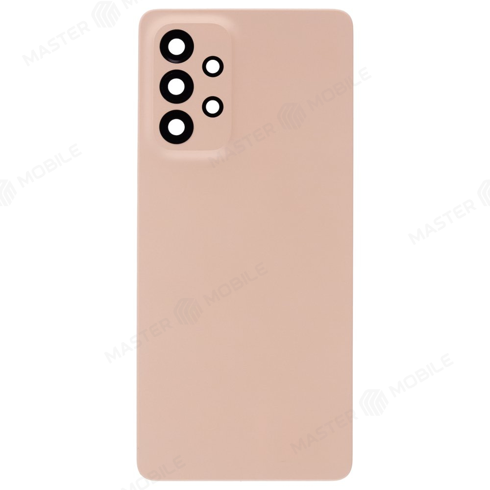 Задняя крышка для Samsung A536 Galaxy A53 5G (оранжевый) (в сборе со стеклом камеры)