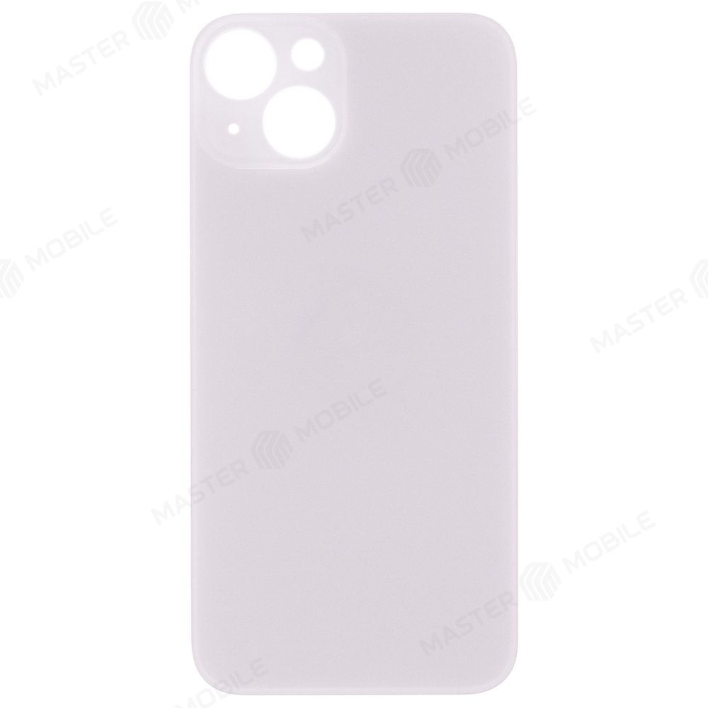 Задняя крышка для Apple iPhone 13 (белый) (с широким отверстием) (Premium)