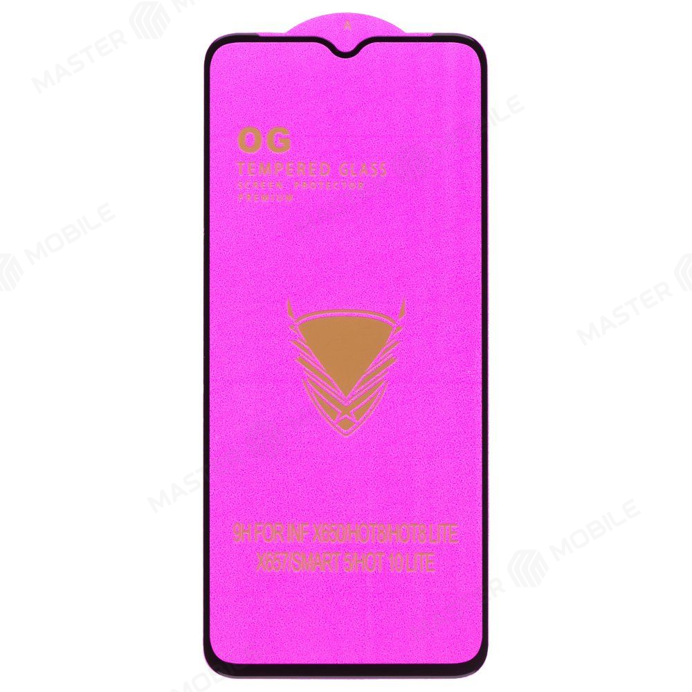 Защитное стекло OG Glass (3 в 1) для Infinix Hot 10 Lite (X657B) (черный)
