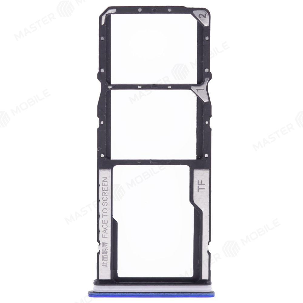 Держатель сим-карты для Xiaomi Redmi 9A (M2006C3LG) / Redmi 9C (M2006C3MG) (синий)