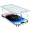 Защитное стекло с формой автоустановки для Apple iPhone 13 / iPhone 13 Pro / iPhone 14 (черный) фото №2