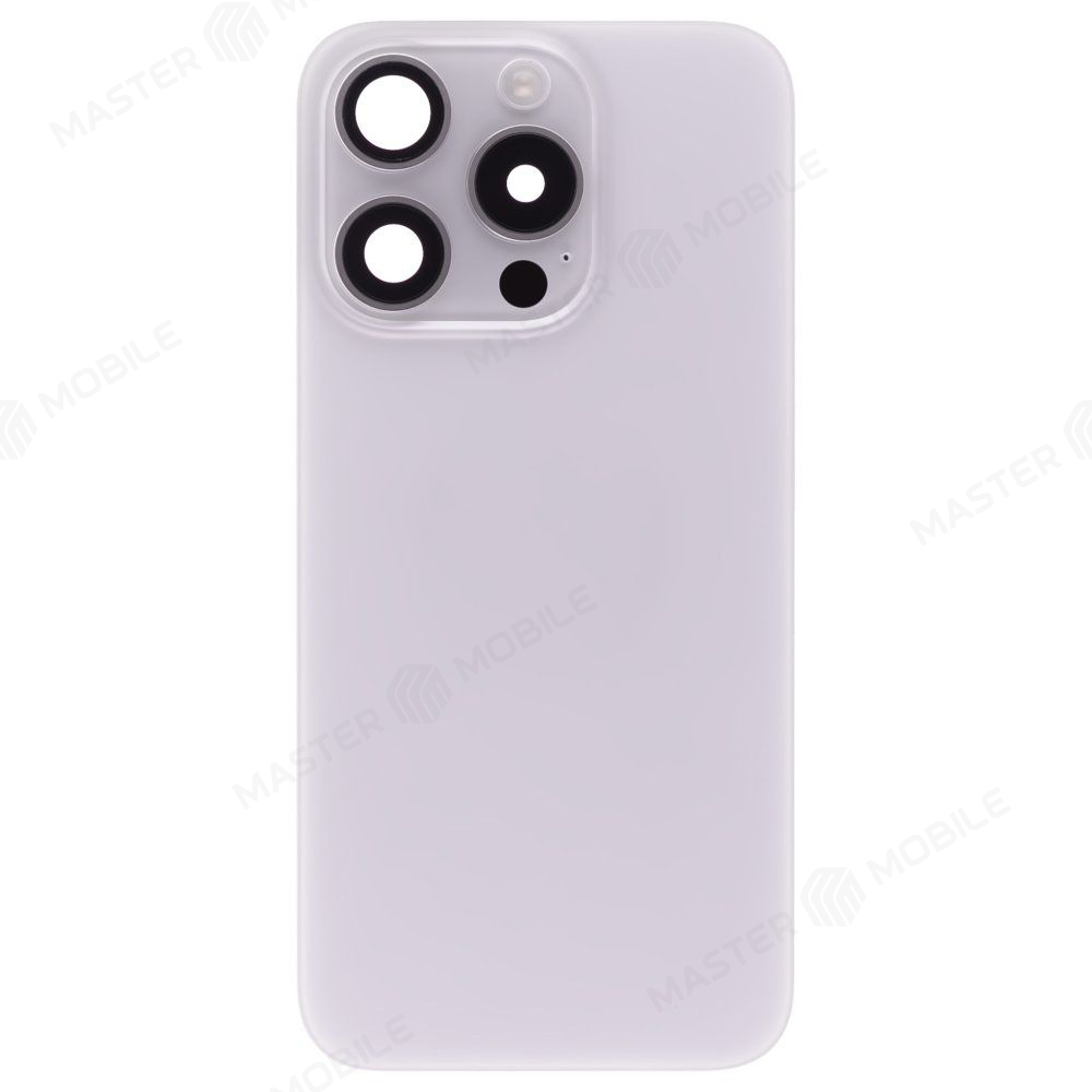 Задняя крышка для Apple iPhone 15 Pro (белый) (в сборе) (ORIG100) (Снятый) (возможен дефект ЛКП)