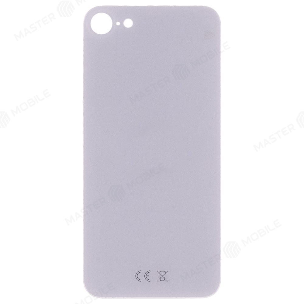 Задняя крышка для Apple iPhone SE 2020 (белый) (с широким отверстием) (Premium)
