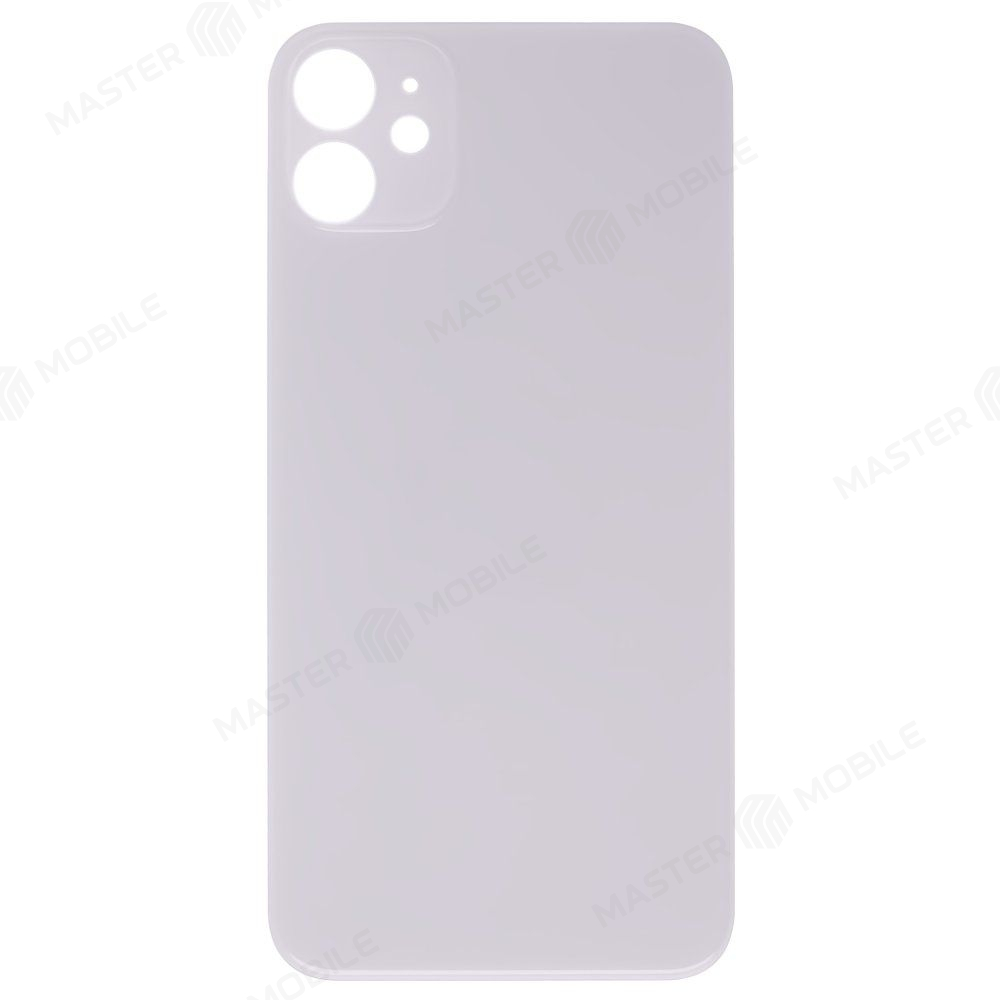 Задняя крышка для Apple iPhone 11 (белый) (с широким отверстием) (Premium)