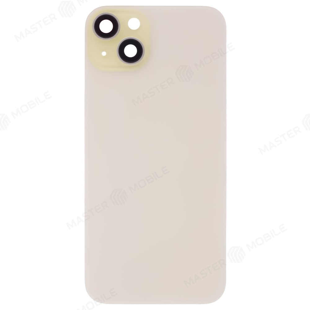 Задняя крышка для Apple iPhone 15 Plus (желтый) (в сборе со стеклом камеры) (Premium)