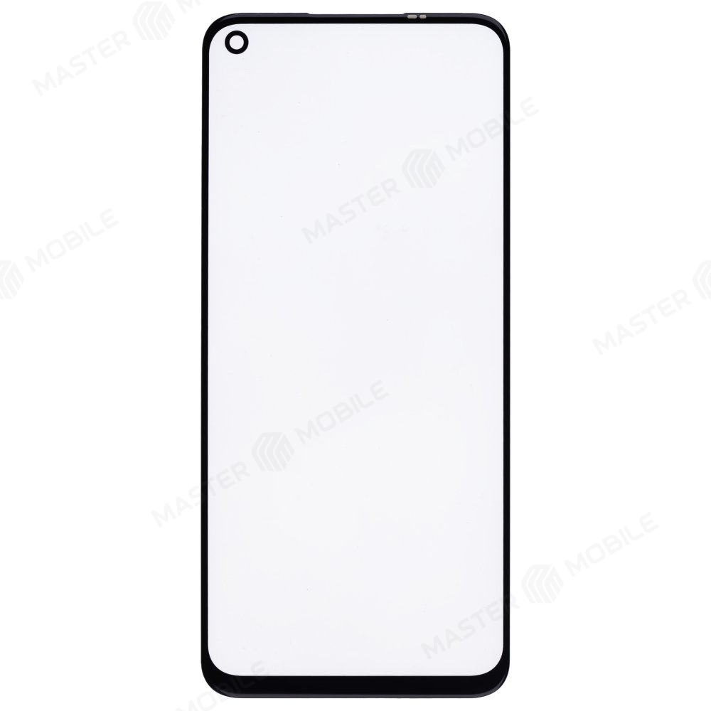 Стекло модуля для Realme 7 4G (RMX2155) + OCA (черный)