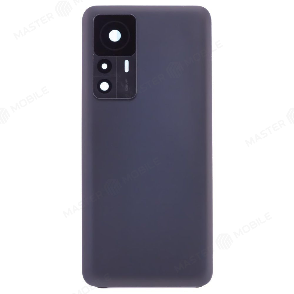 Задняя крышка для Xiaomi 12T (22071212AG) (черный) (в сборе со стеклом камеры)