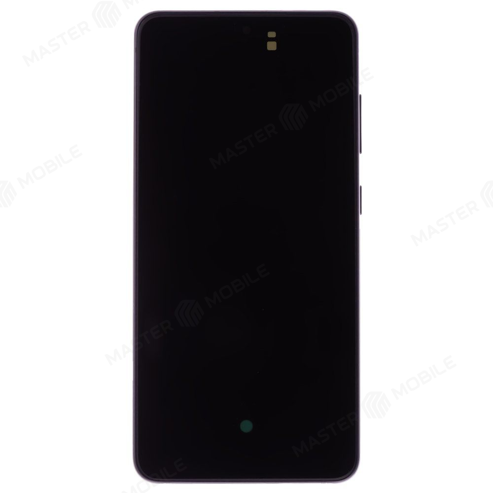 Дисплей для Samsung G990 Galaxy S21 FE + тачскрин (черный) (в рамке) (ORIG100) (возможен дефект ЛКП)