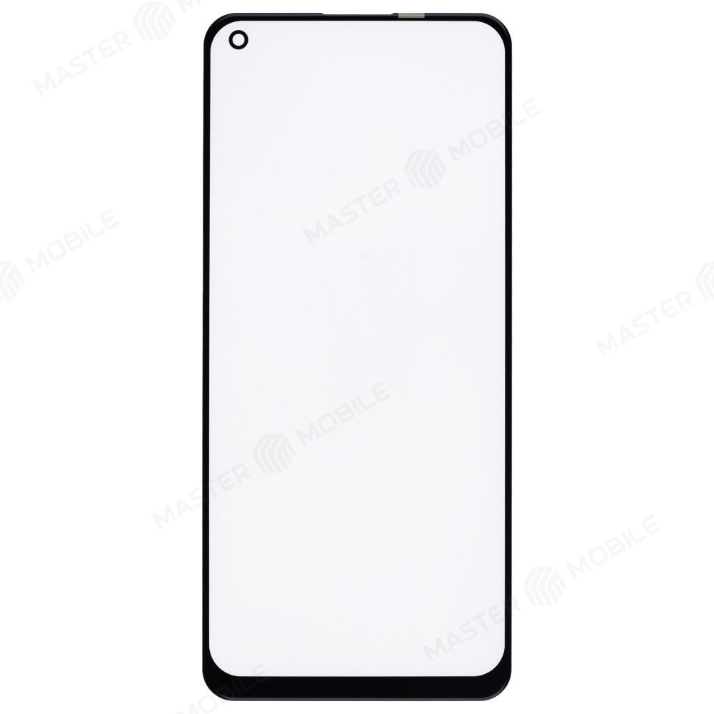 Стекло модуля для Realme 8 4G (RMX3085) / 8 Pro (RMX3081) / OPPO Reno 5 Lite (CPH2205) / A74 4G (CPH2219) + OCA (черный)