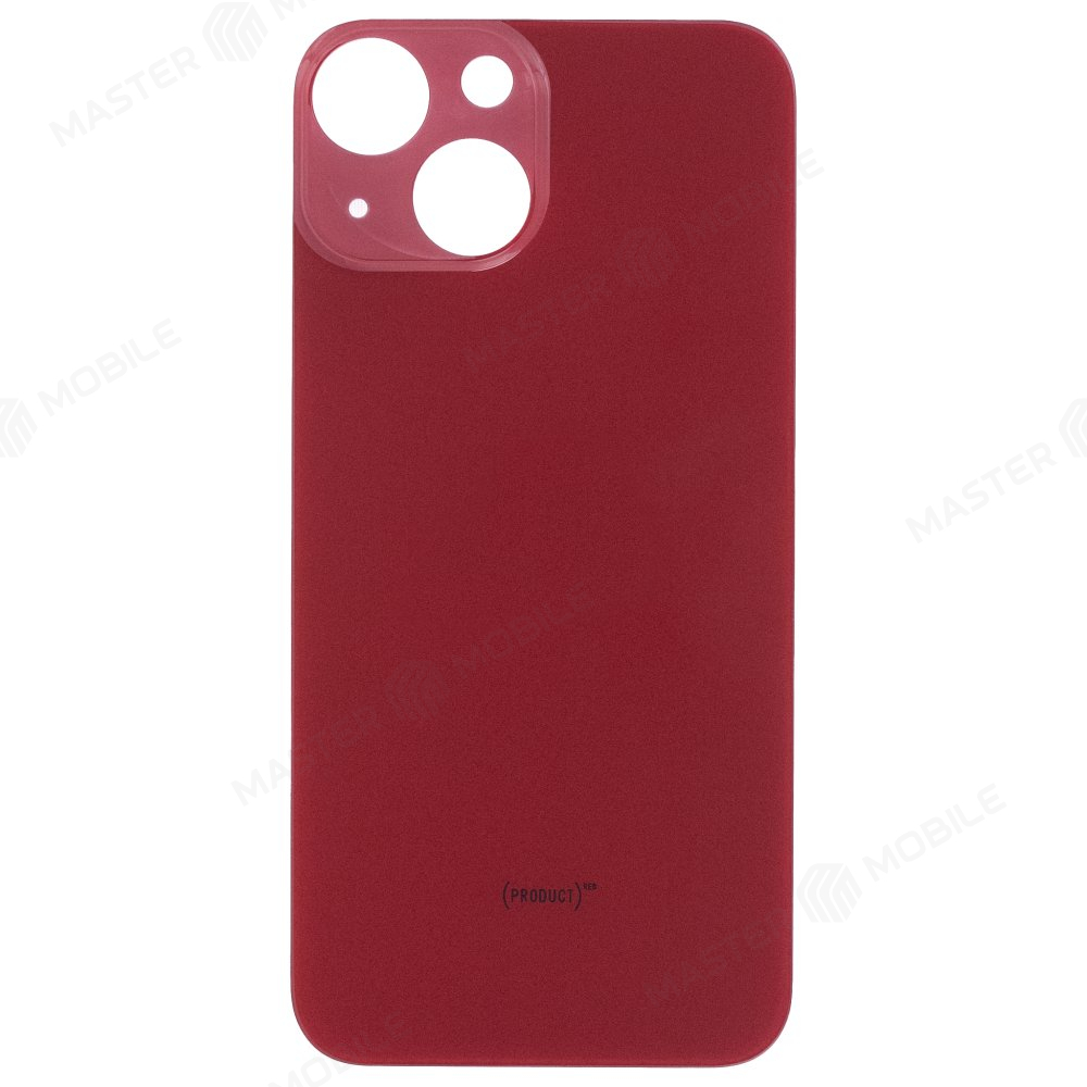 Задняя крышка для Apple iPhone 13 mini (красный) (с широким отверстием) (Premium)