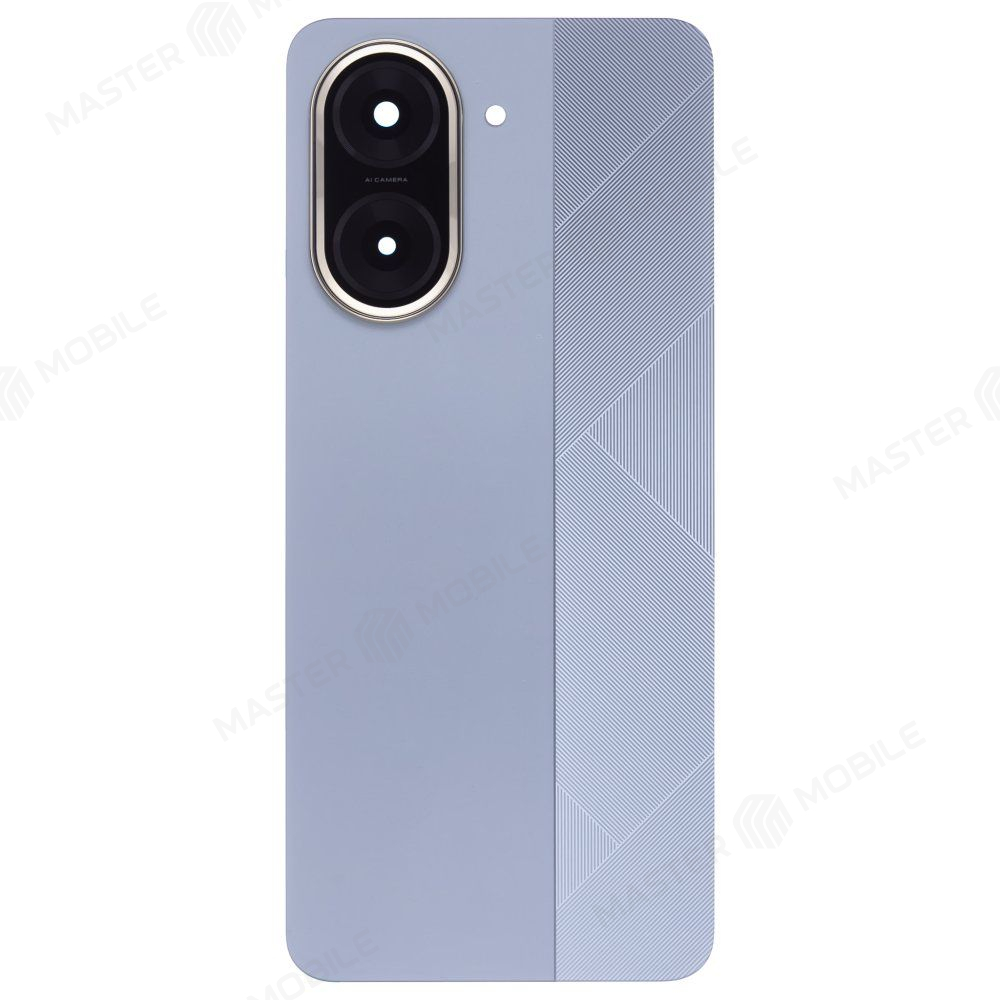Задняя крышка для Xiaomi Poco C71 (25028PC03G) (голубой) (в сборе со стеклом камеры)