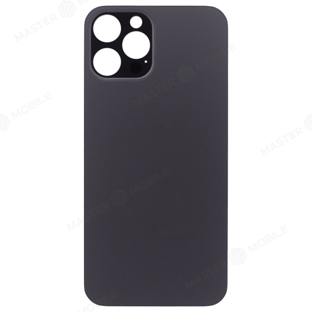 Задняя крышка для Apple iPhone 12 Pro Max (серый) (с широким отверстием) (Premium)