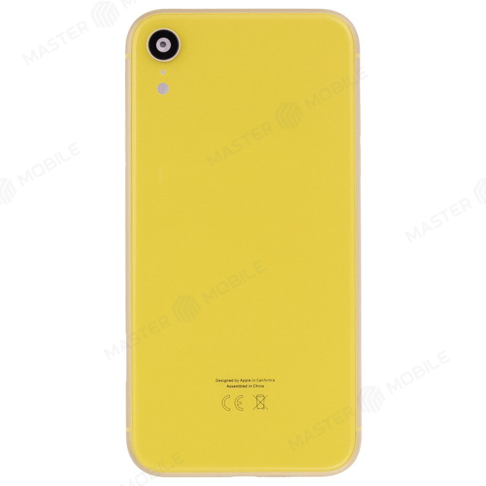 Корпус для Apple iPhone Xr (желтый) (Premium)