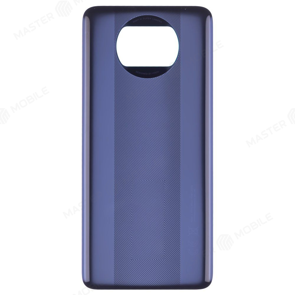 Задняя крышка для Xiaomi Poco X3 / Poco X3 NFC (M2007J20CG) / Poco X3 Pro (M2102J20SG) (черный) (ORIG100)